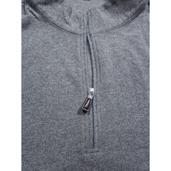 Peter Millar Sweater Mens 2XL XXL Quarter Zip Pullover Vest Golf Gray Sweatshirt - Picture 2 of 6